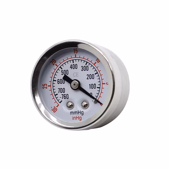 Vacuum Pressure Gauge for Vacuum Pump Medical System Electroplated Case